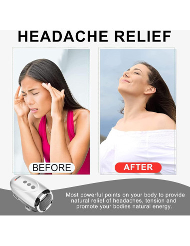 Masajeador de Mano Inalámbrico Colorski 2600mAh Plata