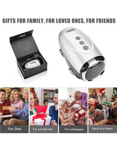 Masajeador de Mano Inalámbrico Colorski 2600mAh Plata