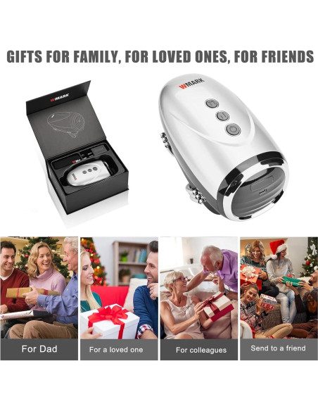 Masajeador de Mano Inalámbrico Colorski 2600mAh Plata