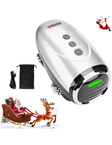 Masajeador de Mano Inalámbrico Colorski 2600mAh Plata