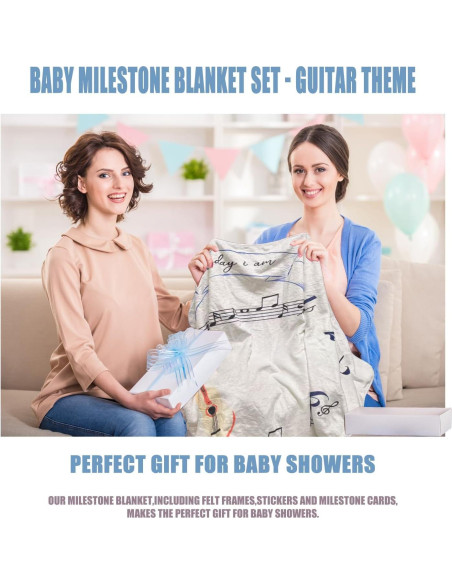 Manta de Hitos Mensuales HonsMone 152x102cm Suave Poliéster