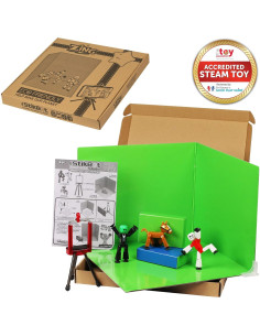 StikBot Zanimation Studio con Mascota y Soporte - 3 Figuras 2