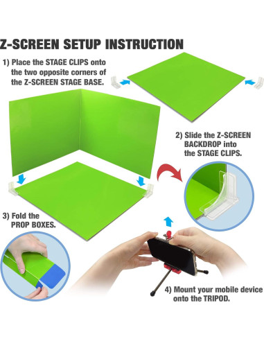 StikBot Zanimation Studio con Mascota y Soporte - 3 Figuras