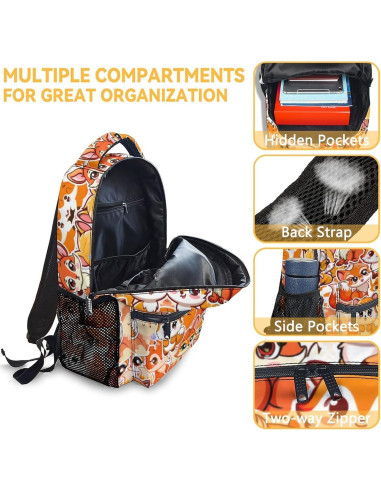 Mochila Escolar UNIKITTY Zorro con Caja de Almuerzo 3 en 1