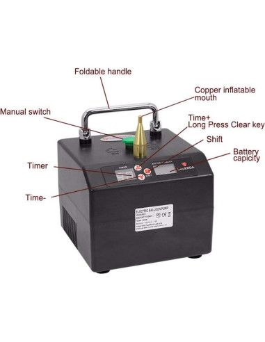 Inflador Eléctrico de Globos Lagenda B231 con Temporizador