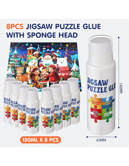Paquete de 8 Pegamentos para Rompecabezas AmazingSpark 120ml