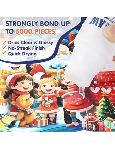 Paquete de 8 Pegamentos para Rompecabezas AmazingSpark 120ml