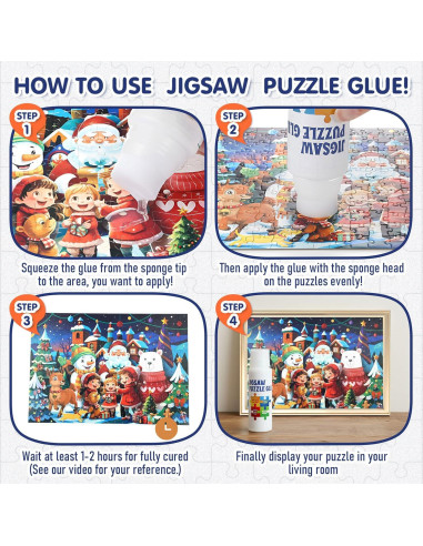 Paquete de 8 Pegamentos para Rompecabezas AmazingSpark 120ml