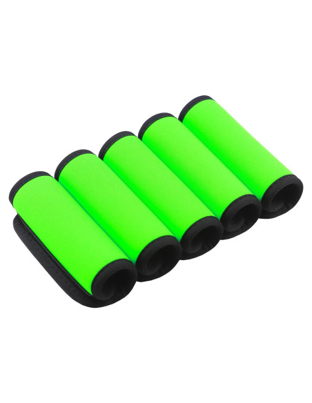 Funda de Mango de Equipaje GOWRAPS Neopreno Verde Fluorescente