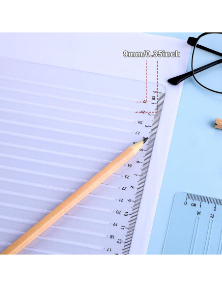 Plantilla de línea recta MOZEAT LENS 29.5x20.5cm PVC