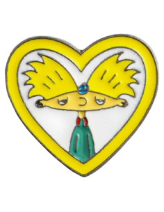 Pin de Esmalte Hey Arnold Corazón Metal 2.54 cm Unisex