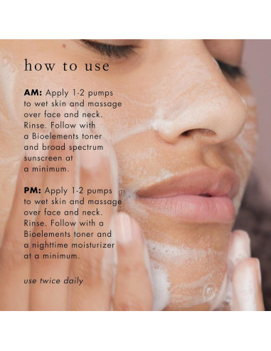 Limpiador Espumoso Bioelements 192.5 ml para Piel Mixta