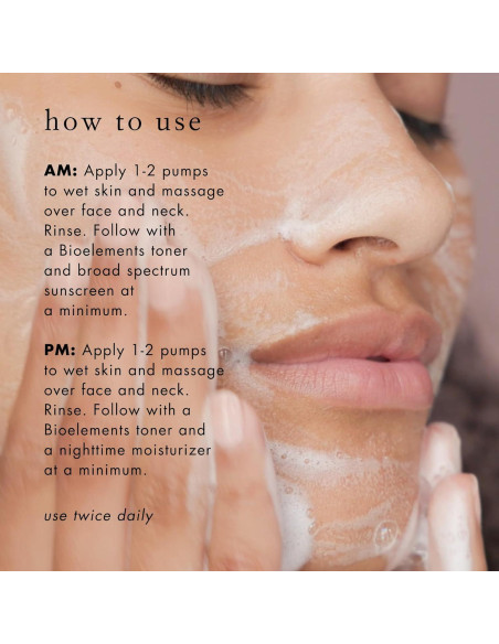 Limpiador Espumoso Bioelements 192.5 ml para Piel Mixta