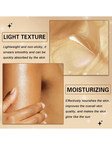 Aceite Brillante para el Cuerpo QIUFSSE SPF 45 109.8 ml Oro