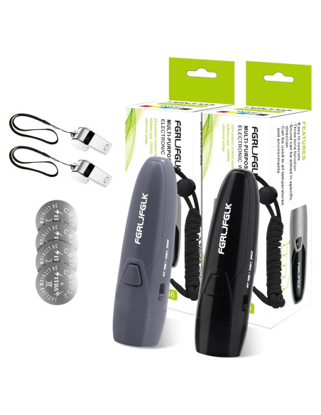 Silbato Electrónico FGRLJFGLK 2 Piezas 125dB ABS Negro Gris