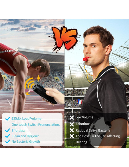 Silbato Electrónico FGRLJFGLK 2 Piezas 125dB ABS Negro Gris