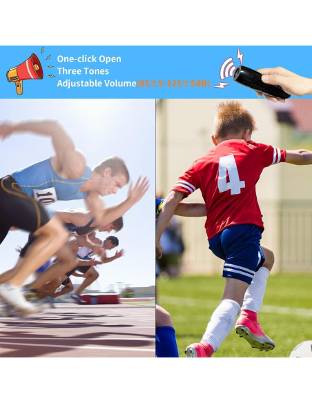 Silbato Electrónico FGRLJFGLK 2 Piezas 125dB ABS Negro Gris