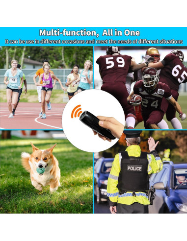 Silbato Electrónico FGRLJFGLK 2 Piezas 125dB ABS Negro Gris