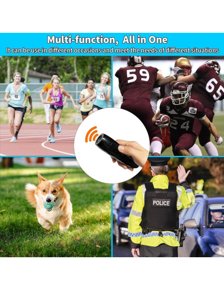 Silbato Electrónico FGRLJFGLK 2 Piezas 125dB ABS Negro Gris