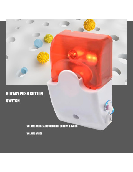 Alarma de Corte de Energía Lelukee 120Db Ajustable con Luz