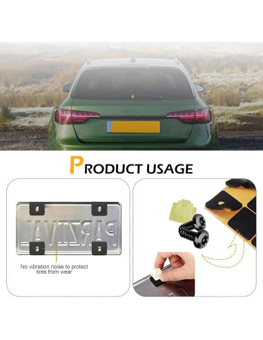 Kit de Tornillos Antirrobo para Placas de Licencia Ferianl M6