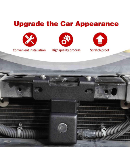 Cerraduras de Capó Antirrobo PDKLIN para Jeep Wrangler JK 2007-2017