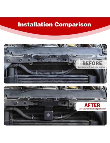 Cerraduras de Capó Antirrobo PDKLIN para Jeep Wrangler JK 2007-2017