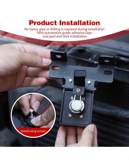 Cerraduras de Capó Antirrobo PDKLIN para Jeep Wrangler JK 2007-2017