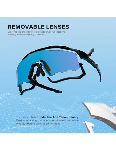 Gafas de Ciclismo GONTSAM Fotoquímicas Polarizadas UV400