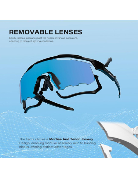 Gafas de Ciclismo GONTSAM Fotoquímicas Polarizadas UV400