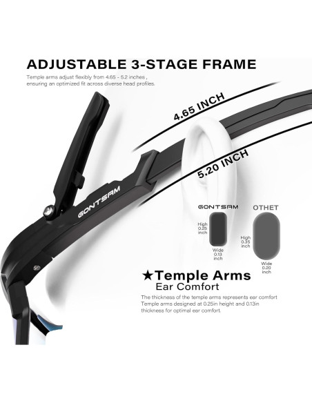 Gafas de Ciclismo GONTSAM Fotoquímicas Polarizadas UV400
