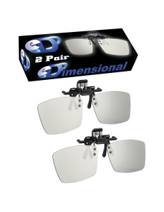 Gafas 3D Pasivas Clip-On eDimensional ED - Paquete de 2