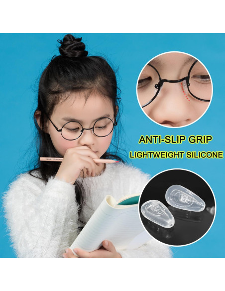 5 Pares Almohadillas de Silicona Ptslkhn para Gafas - Antideslizantes