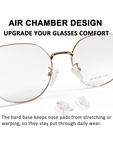 5 Pares Almohadillas de Silicona Ptslkhn para Gafas - Antideslizantes