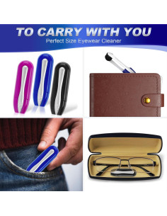 Kit Limpiador de Gafas 3PCS Genérico - Microfibra Ecológica 2