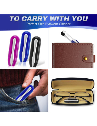 Kit Limpiador de Gafas 3PCS Genérico - Microfibra Ecológica