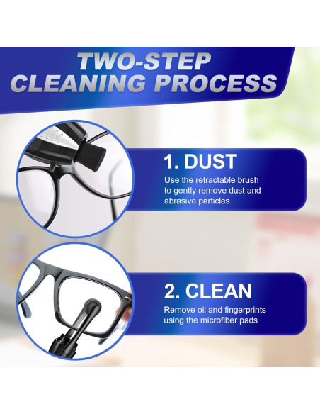 Kit Limpiador de Gafas 3PCS Genérico - Microfibra Ecológica