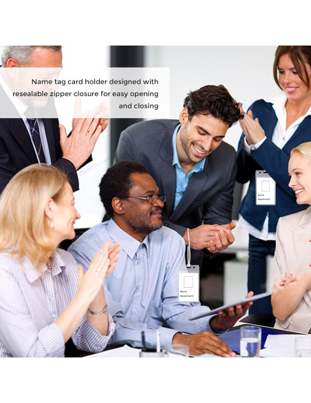 100 Soportes de Etiquetas Transparentes WYOMER con Correas