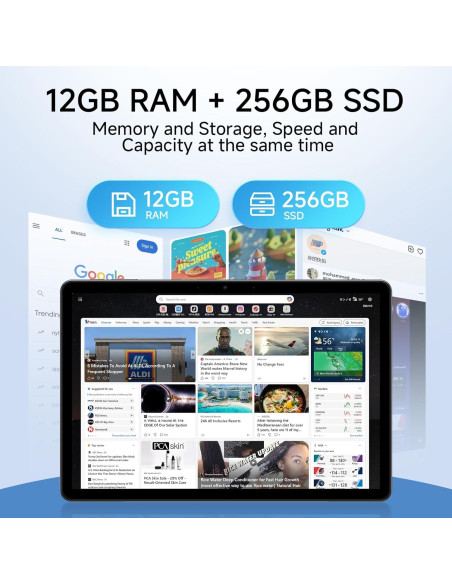 Laptop 2 en 1 EYY 10.1" Touch, 12GB RAM, 256GB SSD, Win 11