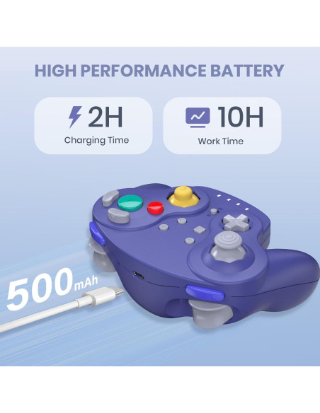 Controladores Inalámbricos Estilo GameCube SAFFUN para Switch