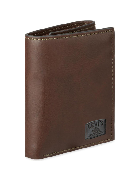 Billetera Trifold Hombre Levi's - Elegante, Delgada, 6 Ranuras Billetera Trifold Hombre Levi's - Elegante, Delgada, 6 Ranuras