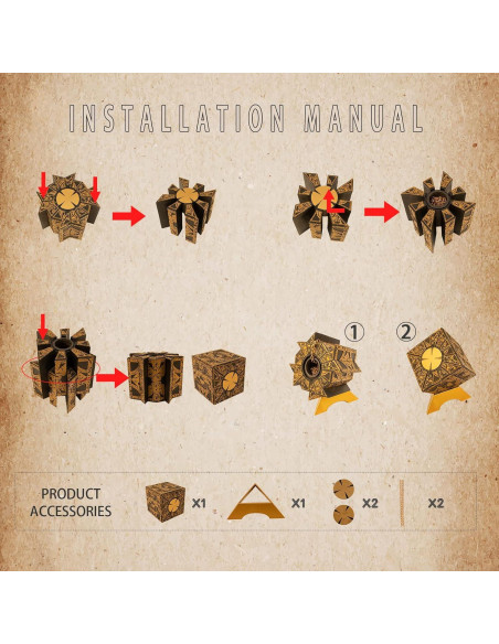 Caja de Rompecabezas Hellraiser Bzuiawi 7.62 cm Decorativa