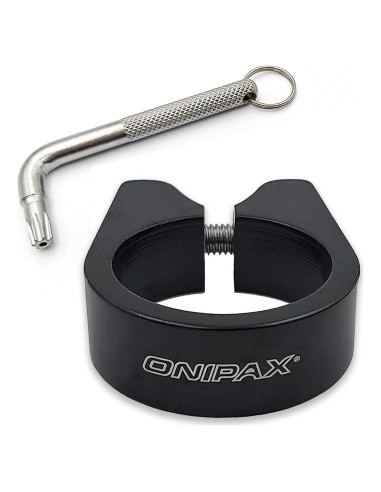 Abrazadera de Poste de Asiento Antirrobo ONIPAX 31.8mm/34.9mm Negro