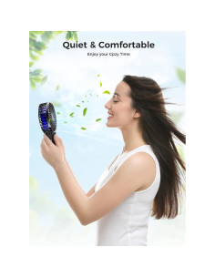 Ventilador de Mano Mini JZCreater Recargable 4 Velocidades 2