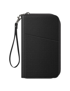 Billetera Organizador de Pasaportes Fintie APPA - RFID, Unisex, Negro