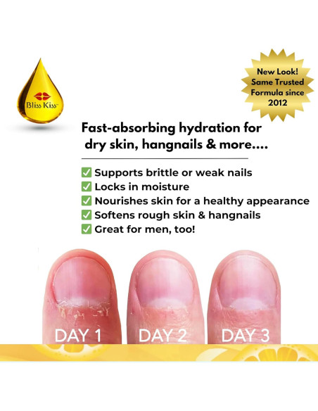 Kit de Cuidado de Uñas Bliss Kiss Simply Pure 5ml x3
