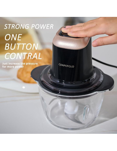 Picadora de Alimentos Eléctrica Cenpepglo 2L 400W Negra