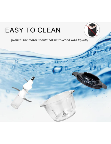 Picadora de Alimentos Eléctrica Cenpepglo 2L 400W Negra