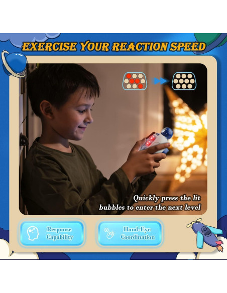 Juego Antiestrés Azyh Consola de Astronauta Azul 999 Niveles