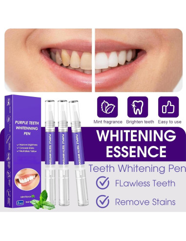 Bolígrafo Blanqueador de Dientes RFJZCAO - Kit 3 Pcs 2.96 ml